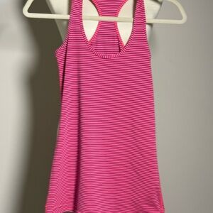 lululemon athletica Pink Striped Tank Top
